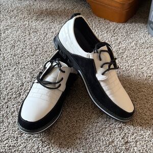 Gatsby Black and White Mens Shoes